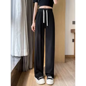 Women's Ice Silk High Waist Casual Summer Pants