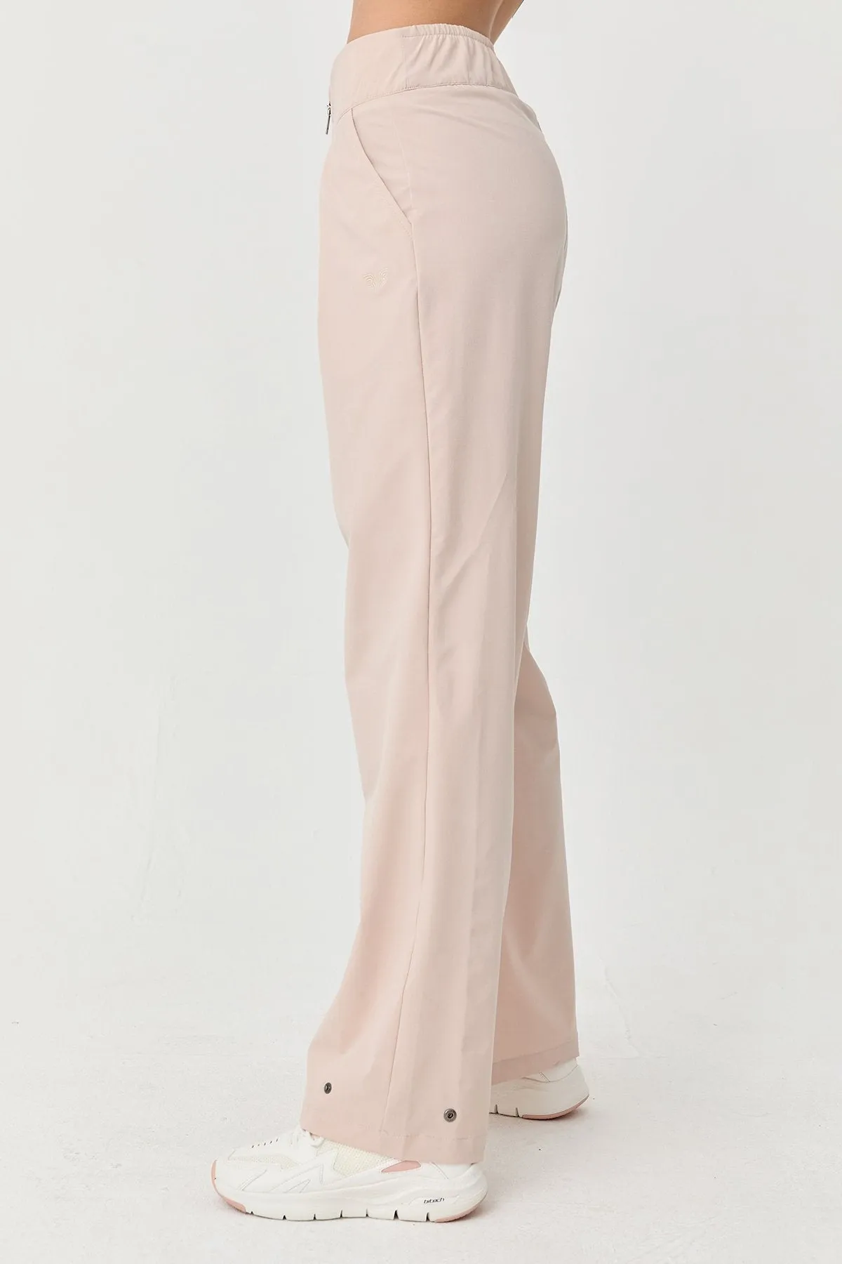 Women's Thın Lycra Woven Lıghtweıght Trousers