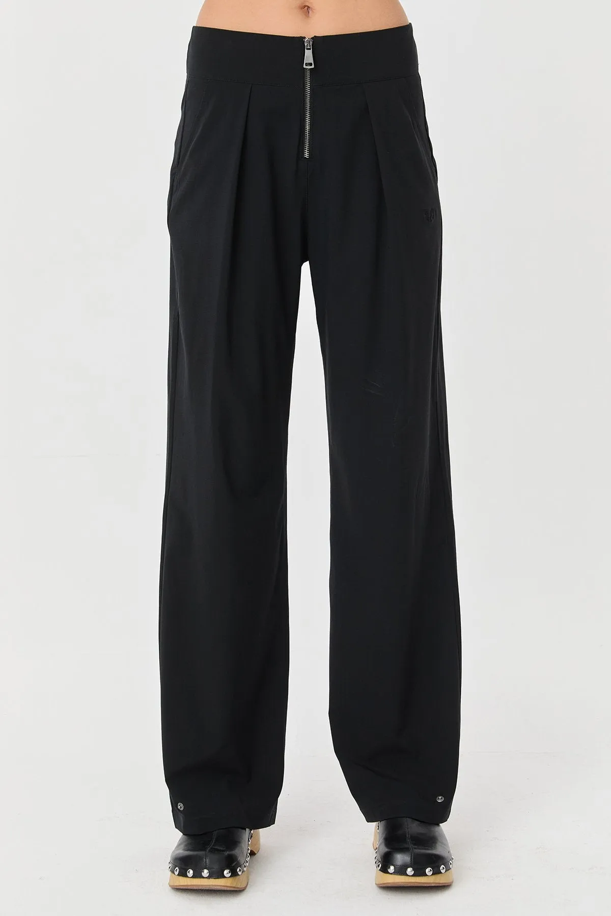 Women's Thın Lycra Woven Lıghtweıght Trousers