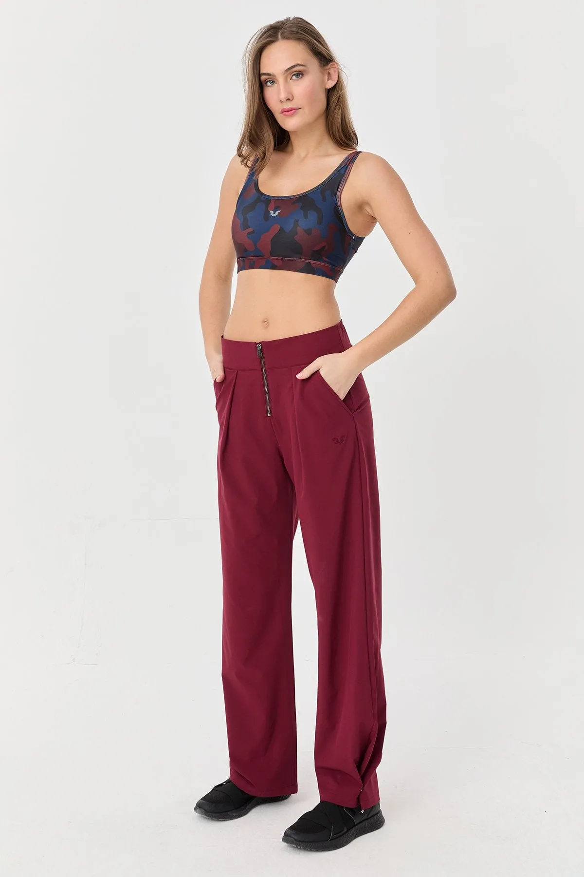 Women's Thın Lycra Woven Lıghtweıght Trousers