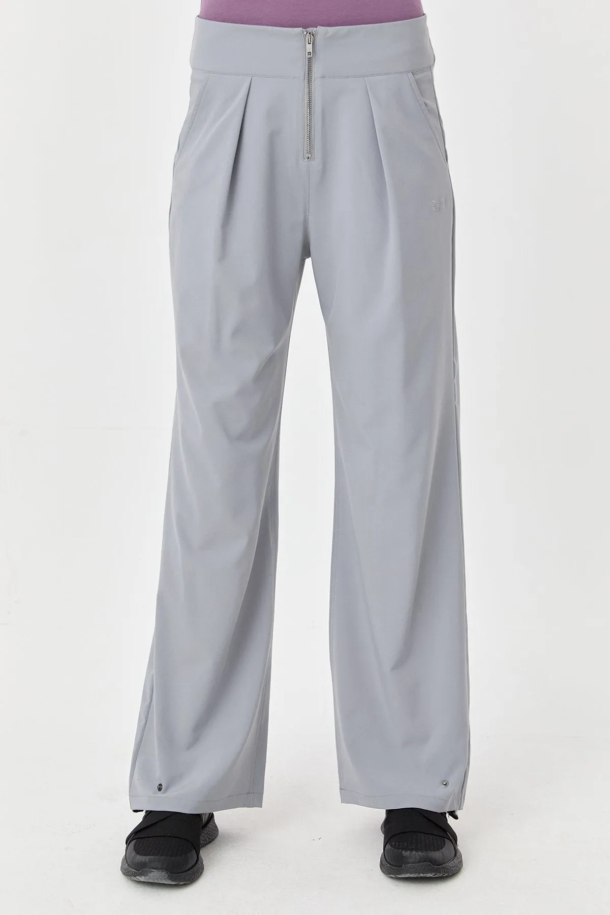 Women's Thın Lycra Woven Lıghtweıght Trousers
