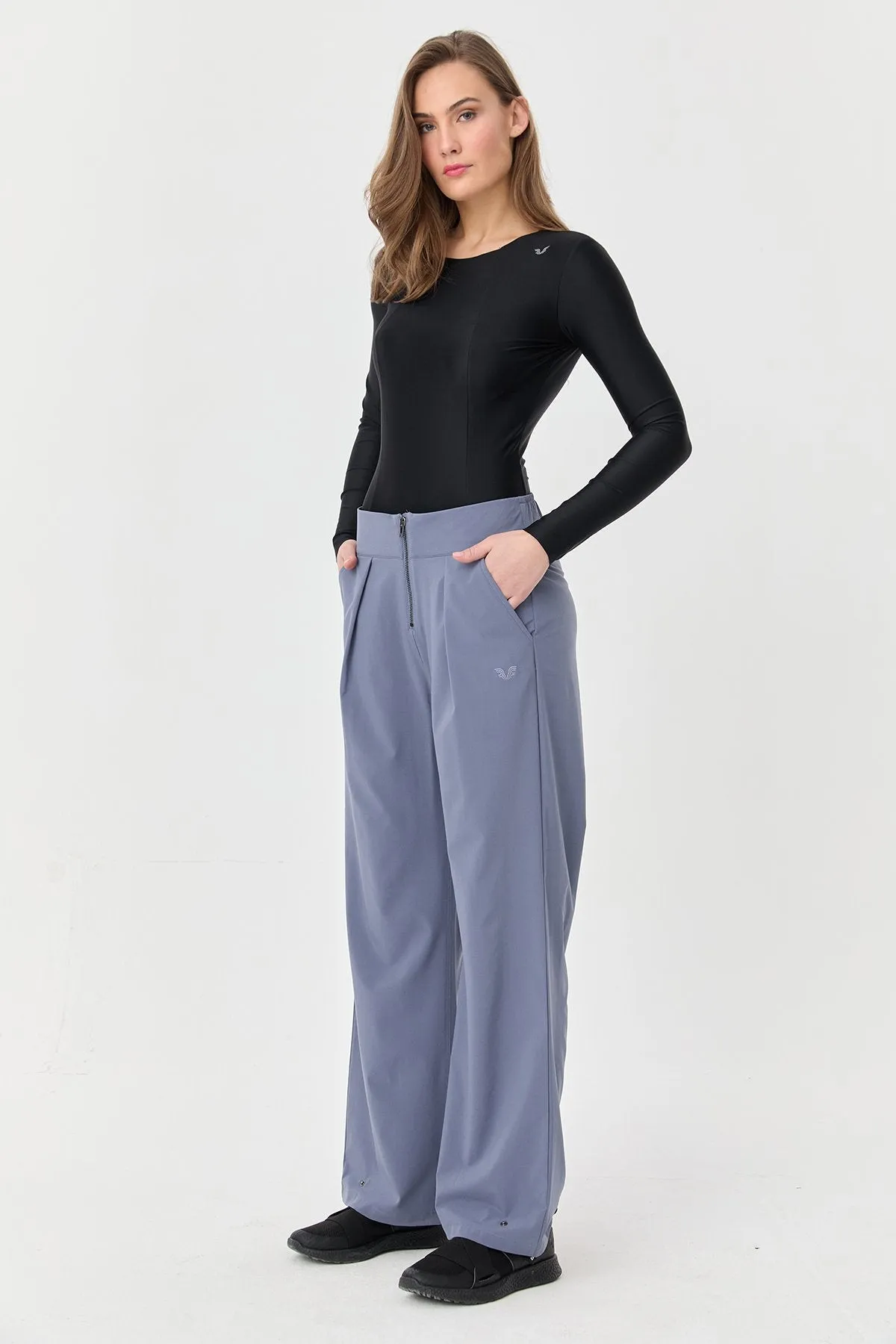 Women's Thın Lycra Woven Lıghtweıght Trousers
