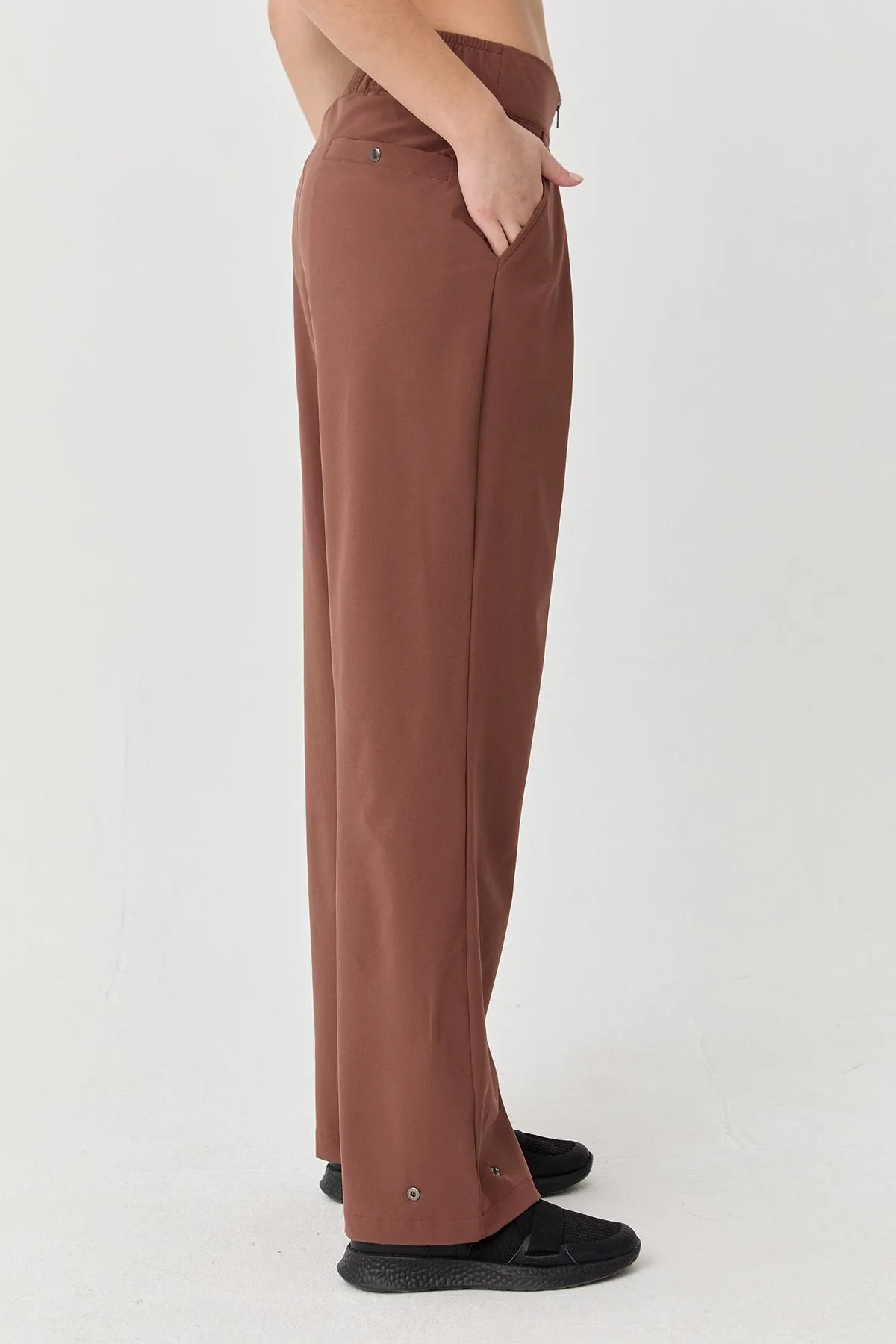 Women's Thın Lycra Woven Lıghtweıght Trousers