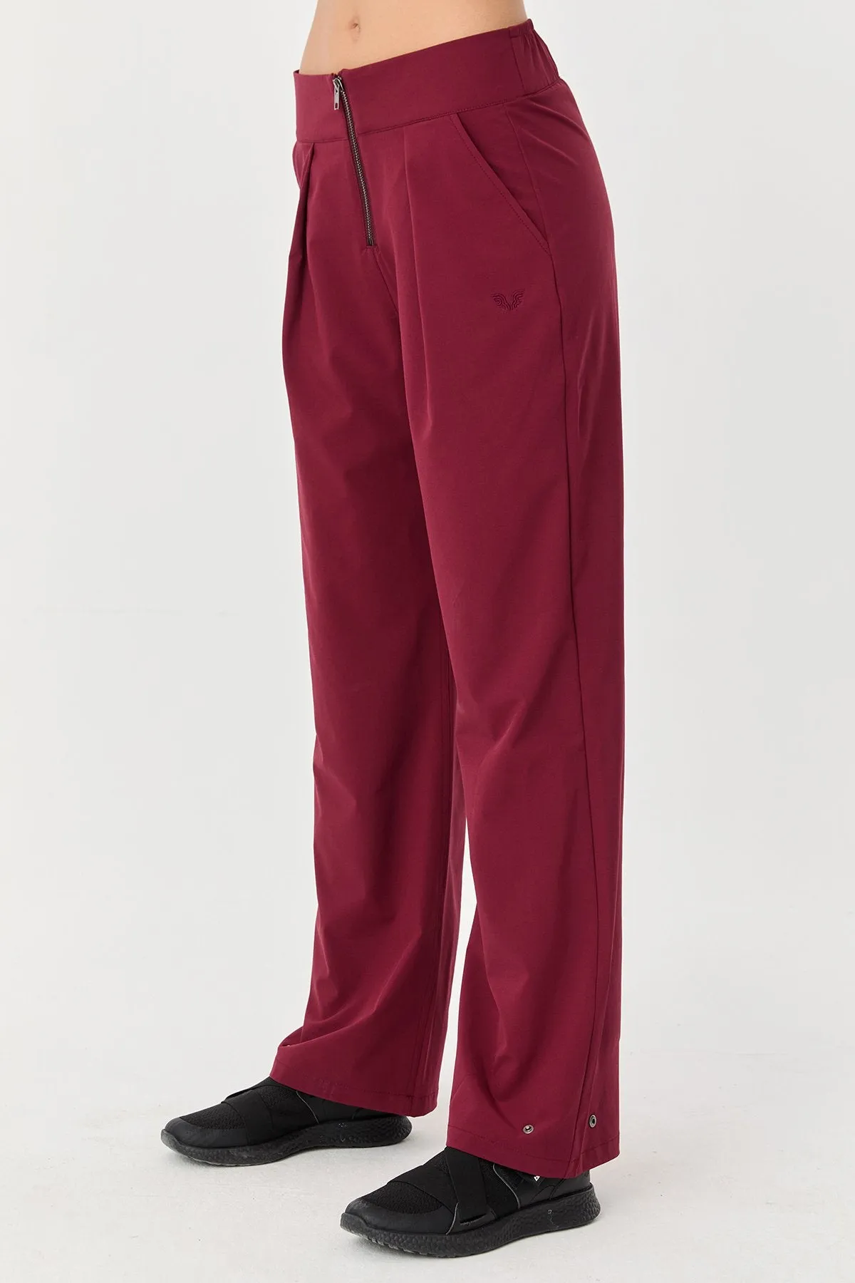 Women's Thın Lycra Woven Lıghtweıght Trousers