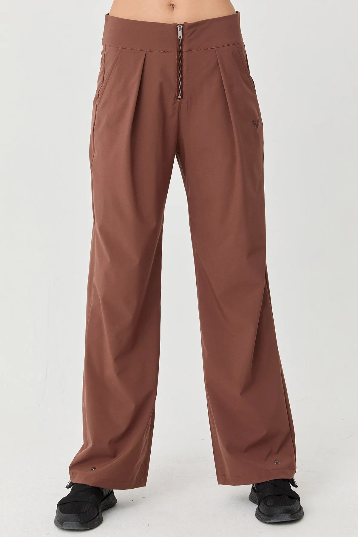 Women's Thın Lycra Woven Lıghtweıght Trousers