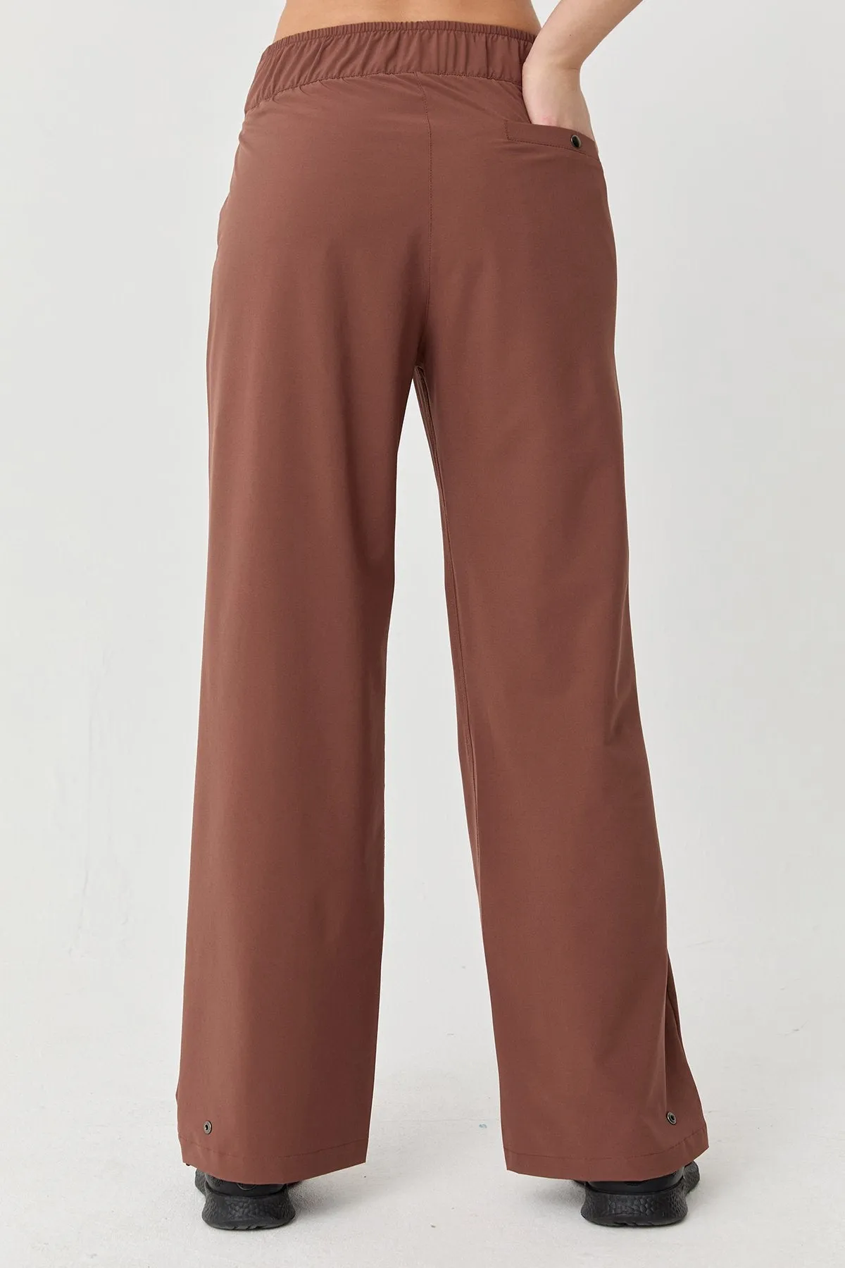 Women's Thın Lycra Woven Lıghtweıght Trousers