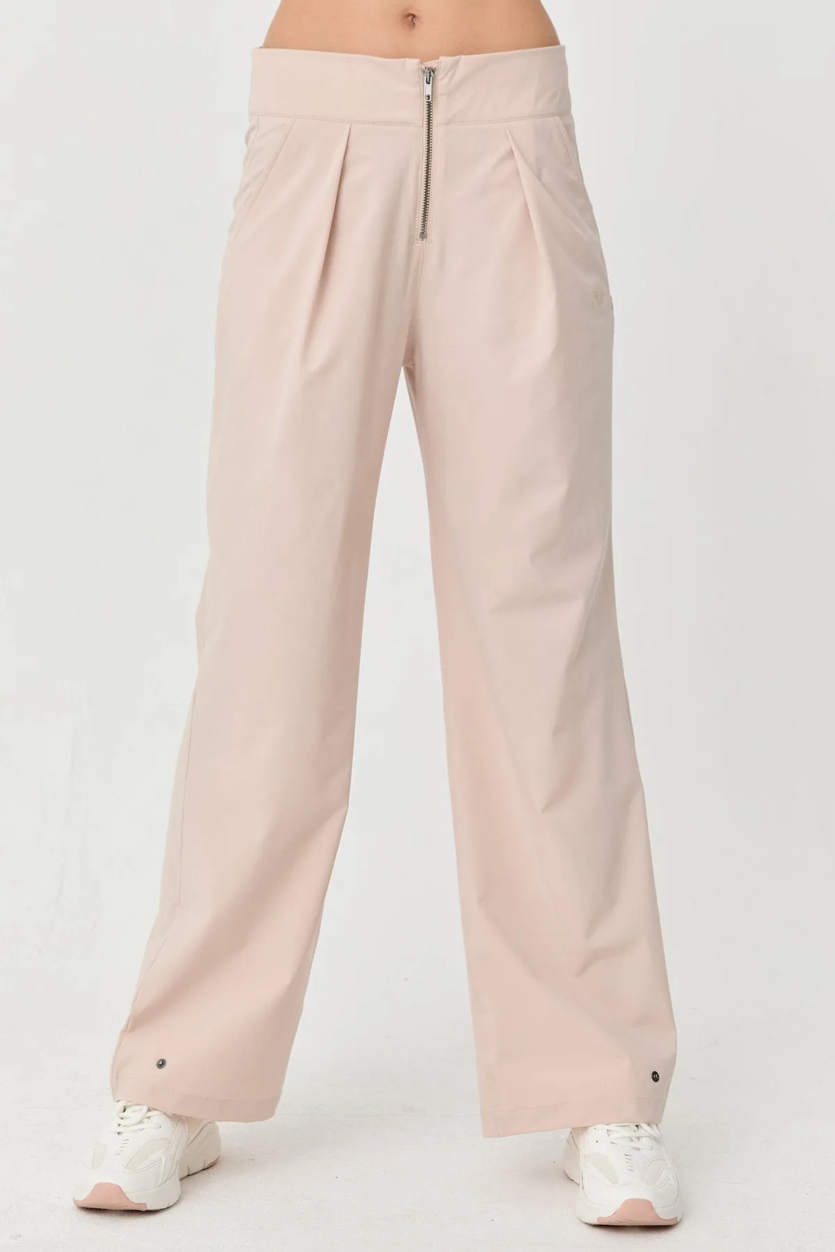 Women's Thın Lycra Woven Lıghtweıght Trousers