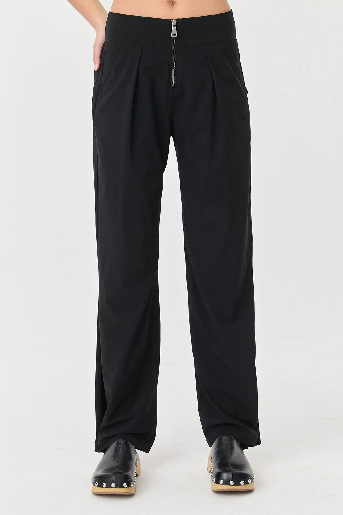 Women's Thın Lycra Woven Lıghtweıght Trousers