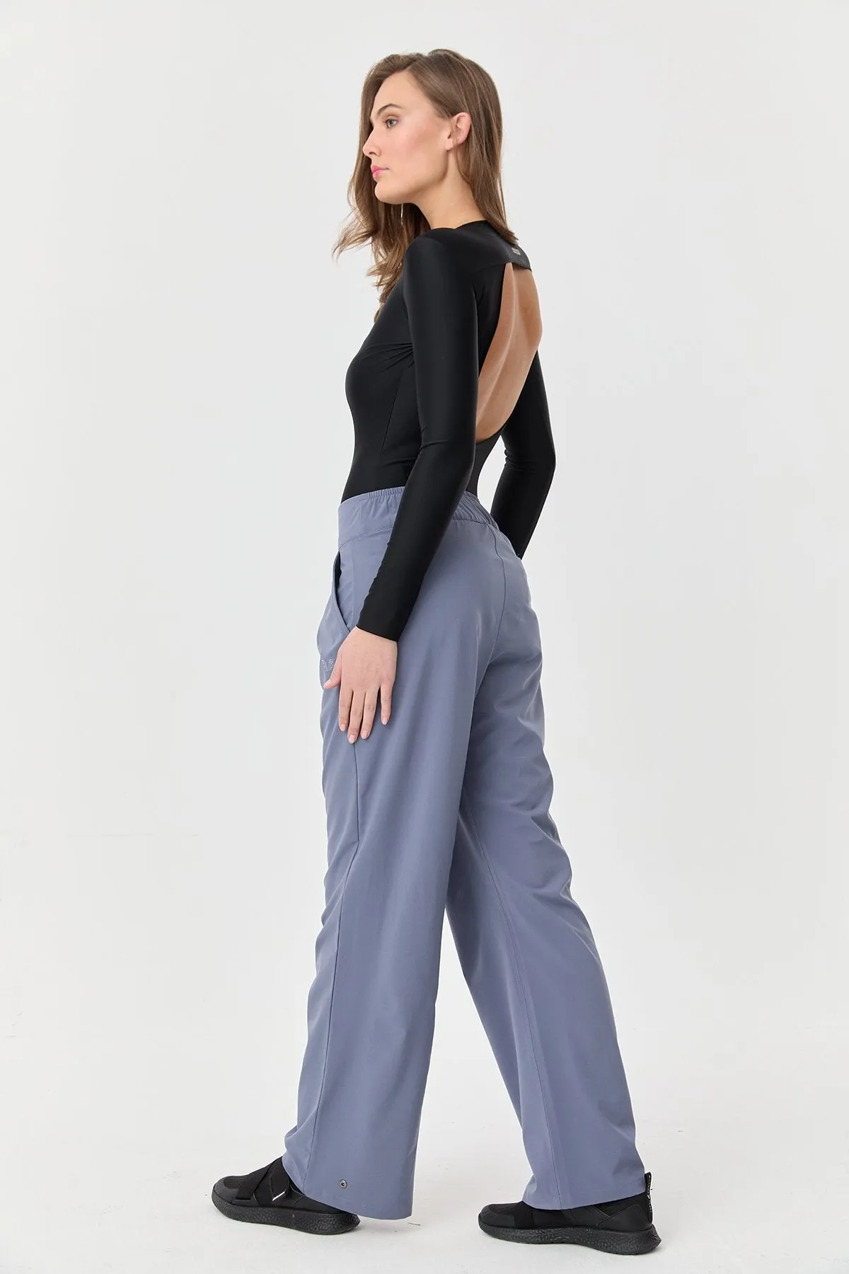 Women's Thın Lycra Woven Lıghtweıght Trousers