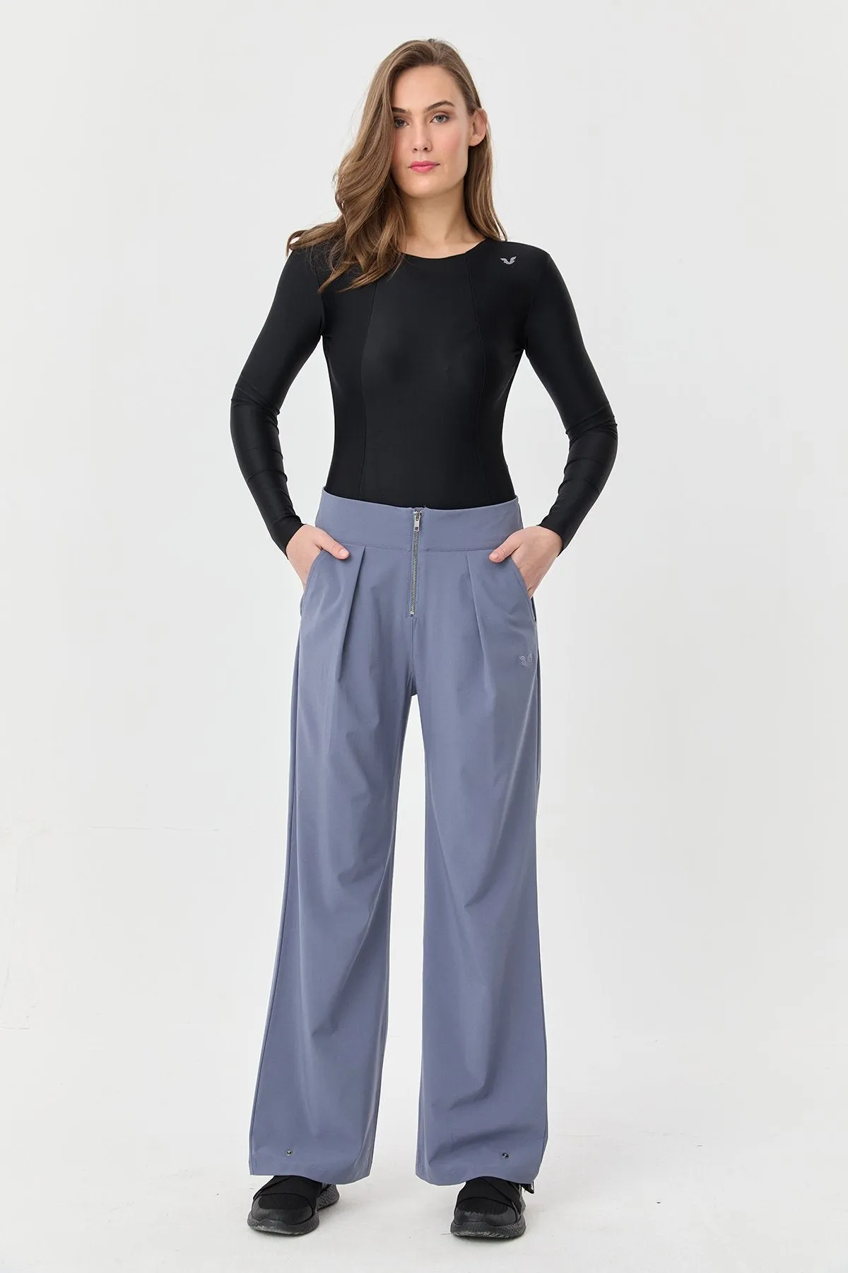 Women's Thın Lycra Woven Lıghtweıght Trousers