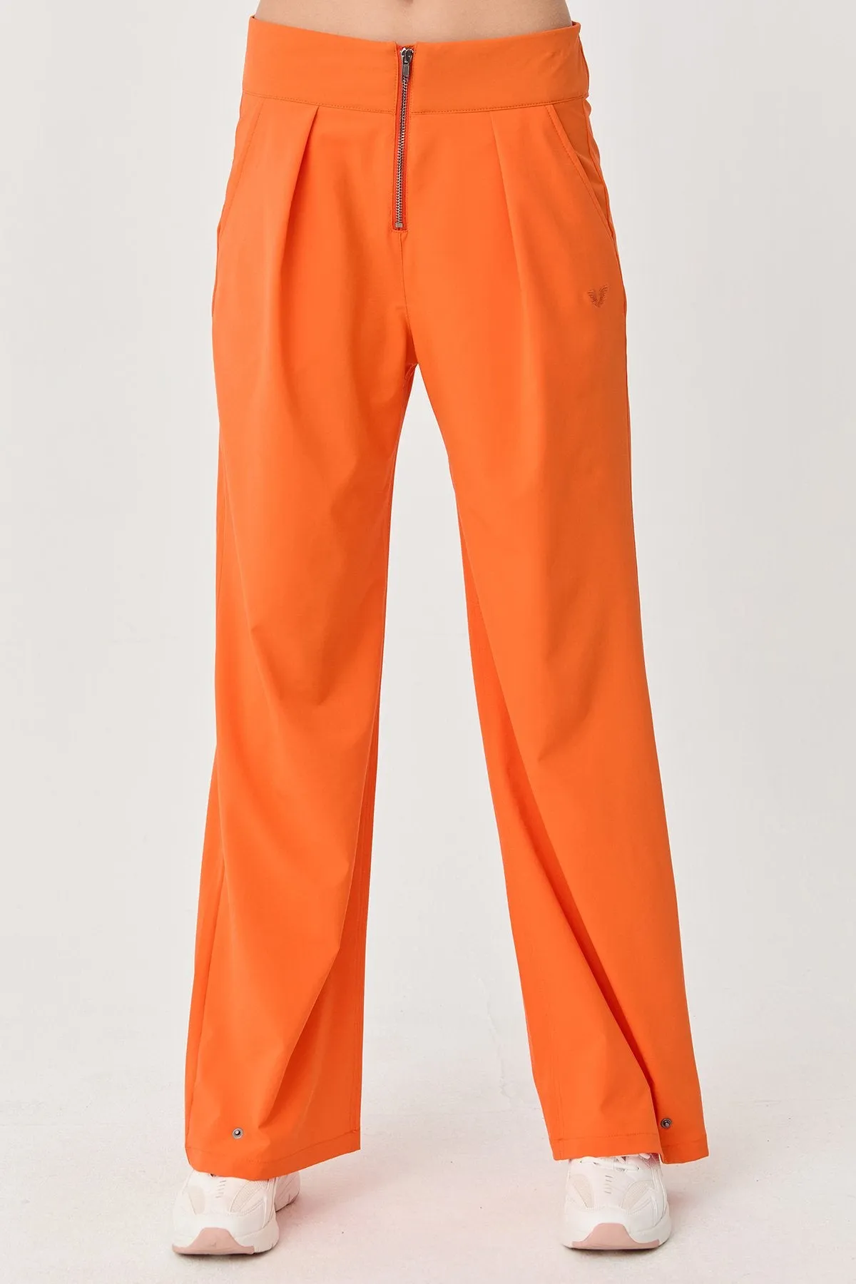 Women's Thın Lycra Woven Lıghtweıght Trousers