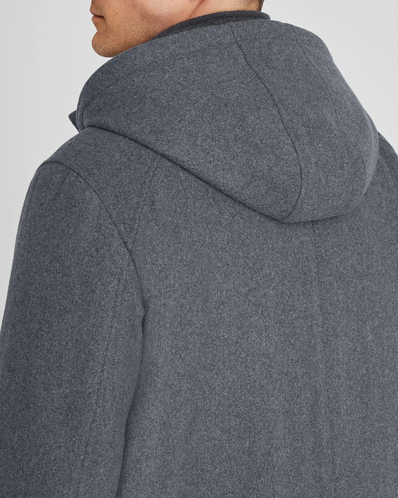 Wool Blend Padded Parka