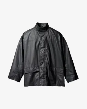 YEEZY GAP ENGINEERED BY BALENCIAGA COATED COTTON LIGHT BLACK PARKA